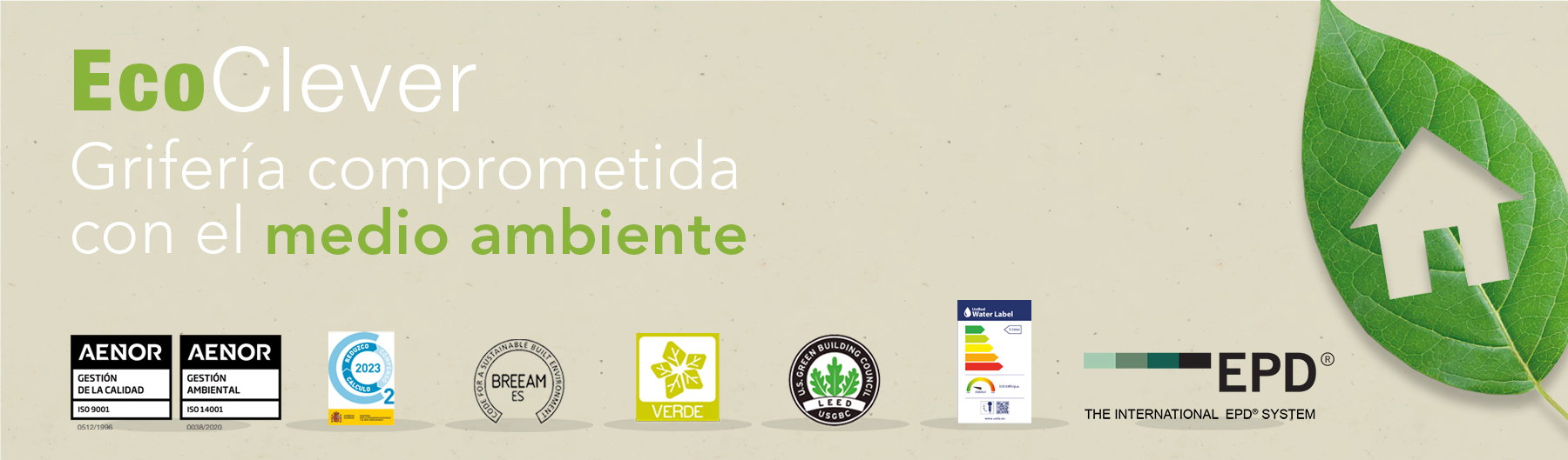 Grifería ecológica Clever